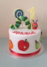 Hungry Caterpiller 1st birthday cake